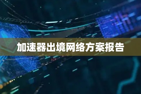 加速器出境网络方案报告