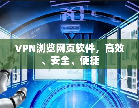VPN浏览网页软件，高效、安全、便捷