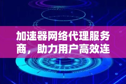 加速器网络代理服务商，助力用户高效连接的时代见证