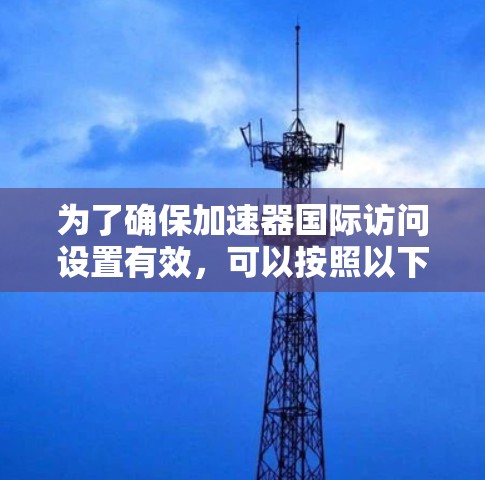为了确保加速器国际访问设置有效，可以按照以下步骤进行检查和修正