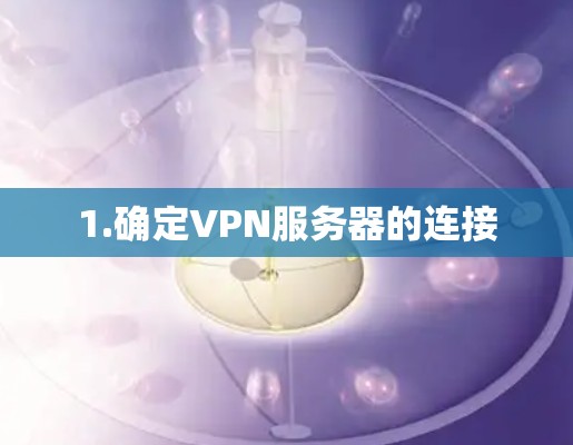 1.确定VPN服务器的连接