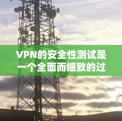 VPN的安全性测试是一个全面而细致的过程，旨在确保用户连接的VPN系统具备高安全性和可靠性。以下是对VPN安全性测试的详细分析和总结