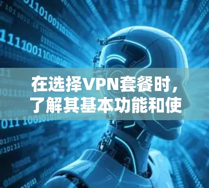 在选择VPN套餐时，了解其基本功能和使用体验是非常重要的。以下是 VPN 细胞 的一些关键点，帮助你更好地理解 VPN 套餐的使用体验