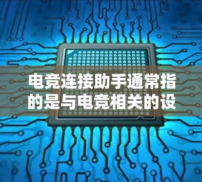 电竞连接助手通常指的是与电竞相关的设备或软件，用于连接不同电竞平台或团队之间的信息、比赛、数据等。以下是关于电竞连接助手的一些常见类型和建议