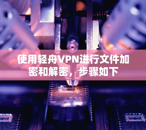 使用轻舟VPN进行文件加密和解密,步骤如下 使用轻舟VPN进行文件加密和解密,步骤如下